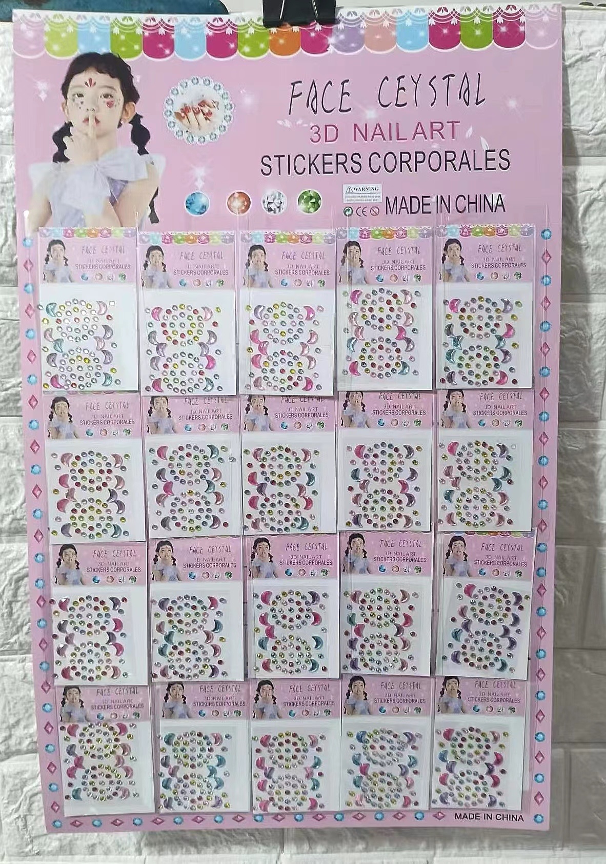 20入，手帐贴纸卡通版 贴纸眉心贴材料包 手账胶带DIY装饰用品 丰富多样的贴纸设计 详情图3