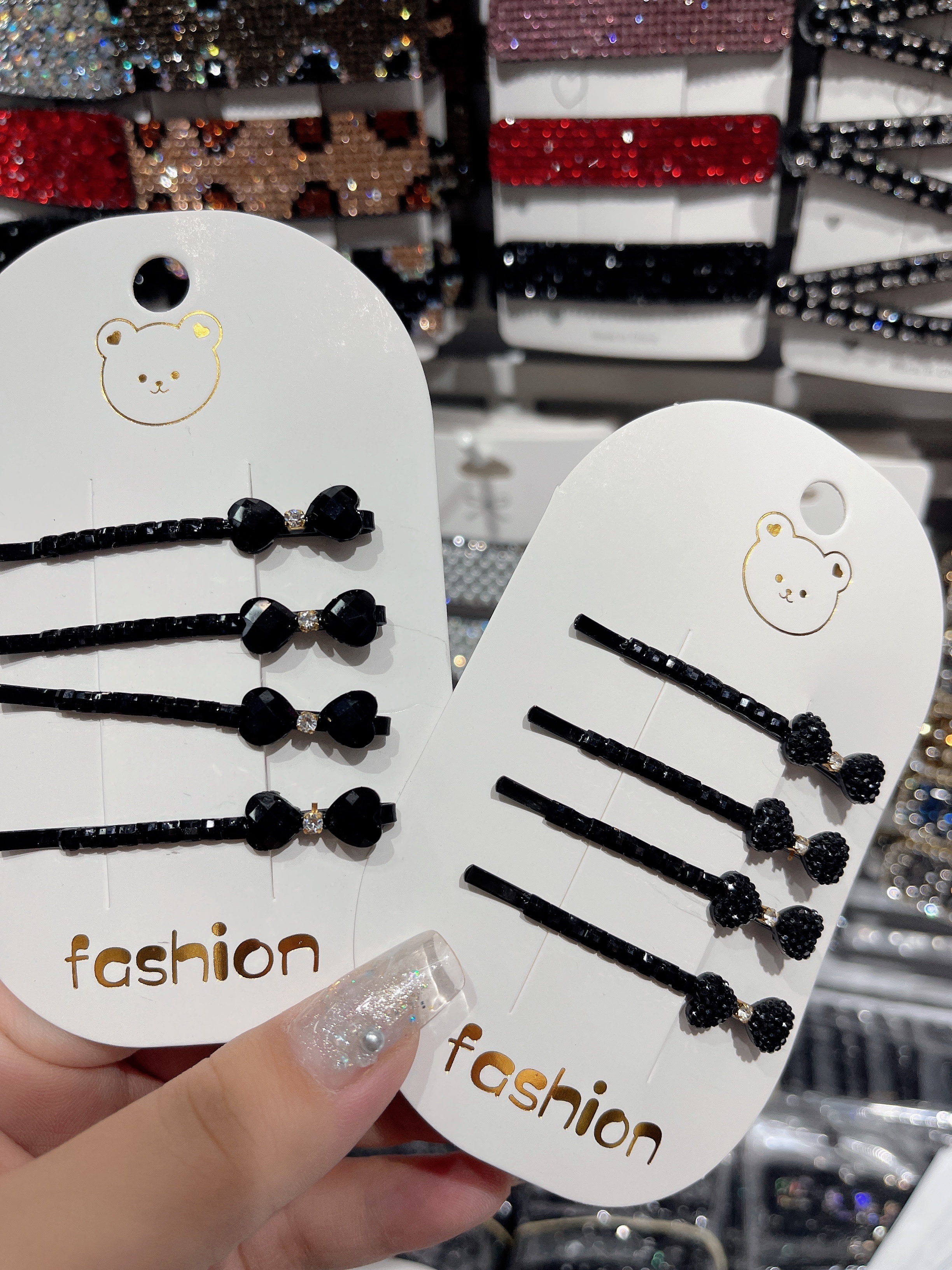 发夹女夏季百搭水晶珍珠装饰 发箍头饰 时尚韩版简约发饰 气质甜美头饰详情图3