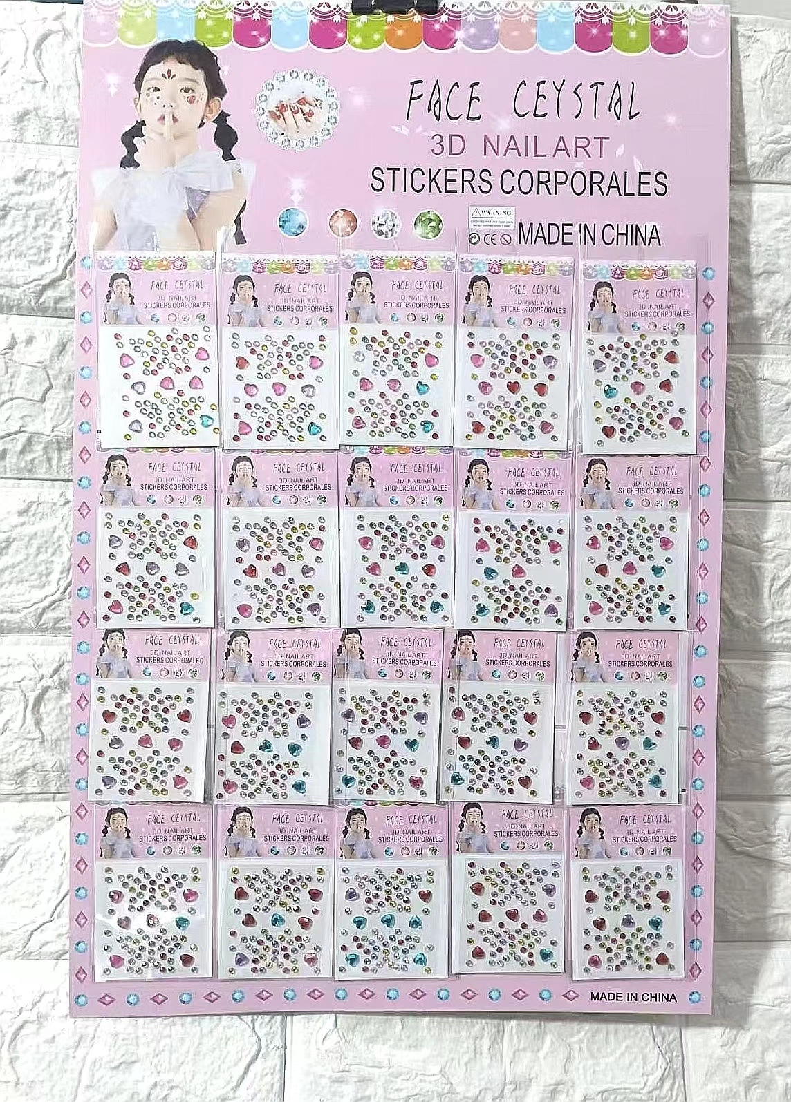 20入，手帐贴纸卡通版 贴纸眉心贴材料包 手账胶带DIY装饰用品 丰富多样的贴纸设计 详情图5