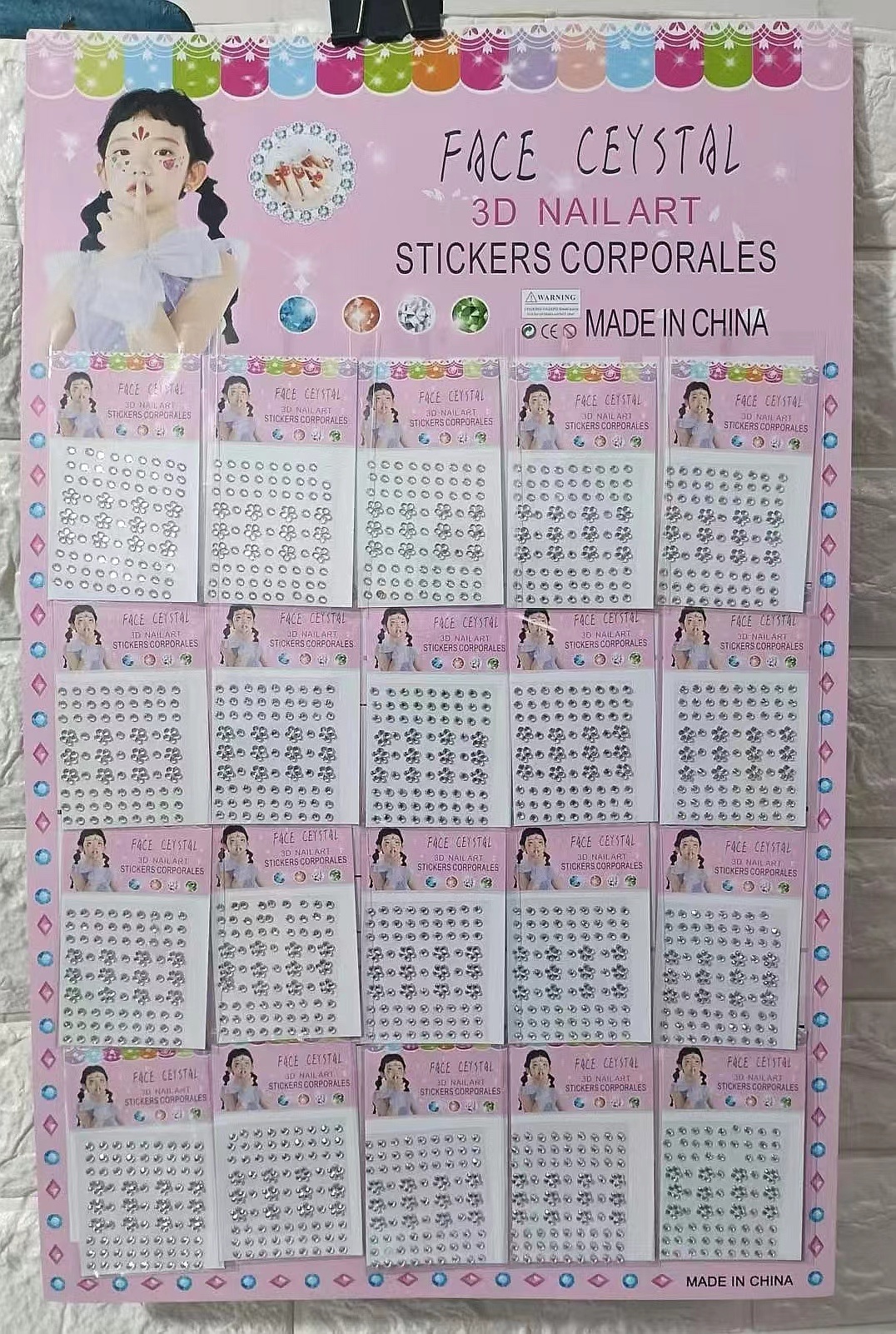 20入，手帐贴纸卡通版 贴纸眉心贴材料包 手账胶带DIY装饰用品 丰富多样的贴纸设计 产品图