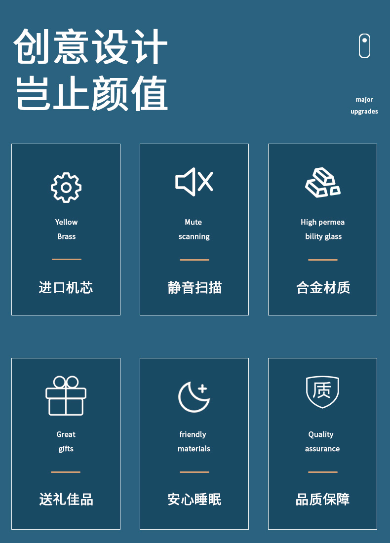 轻奢挂钟现代简约表挂墙客厅装饰钟表创意静音时钟个性摇摆石英钟详情图2