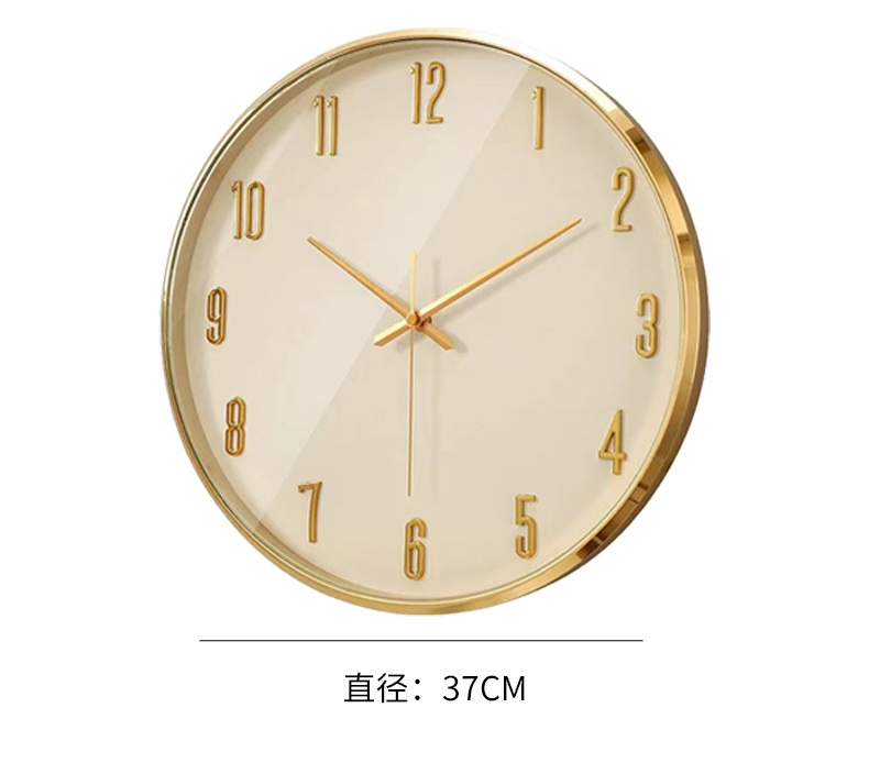 现代简约挂钟家用时尚表挂墙客厅大气创意时钟轻奢个性静音石英钟详情图5