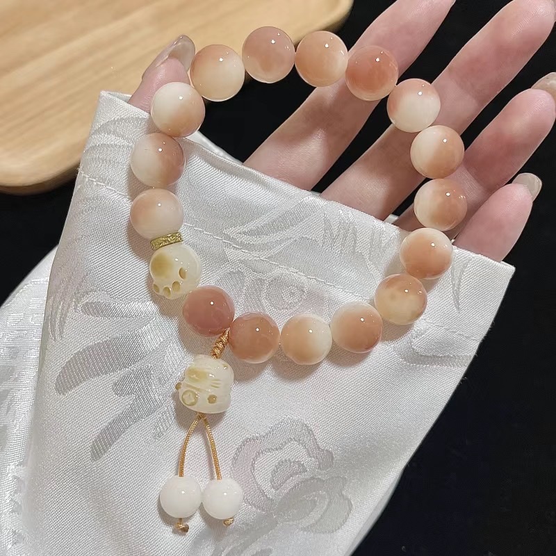 天然菩提根手串可爱猫爪设计款手串甜美女小红书直播货源文玩手串 手串手串手串详情图7