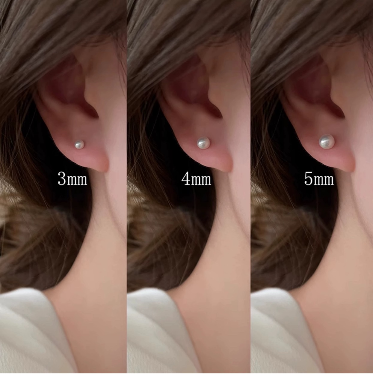 黑色形小耳钉女耳环2024新款爆款精致气质高级感养耳洞耳饰饰品详情图3