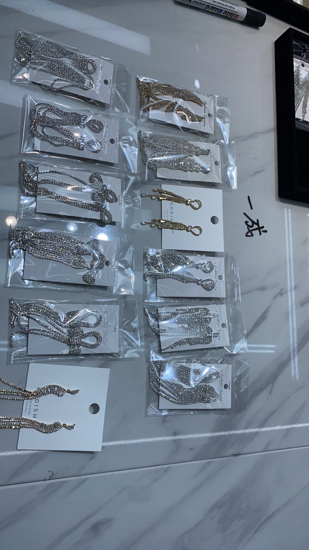 不锈钢戒指 配饰套装 耳坠女长款气质款 高级感耳饰 时尚潮流耳环 长耳坠优雅气质款耳坠女长款气质不锈钢戒指详情图7