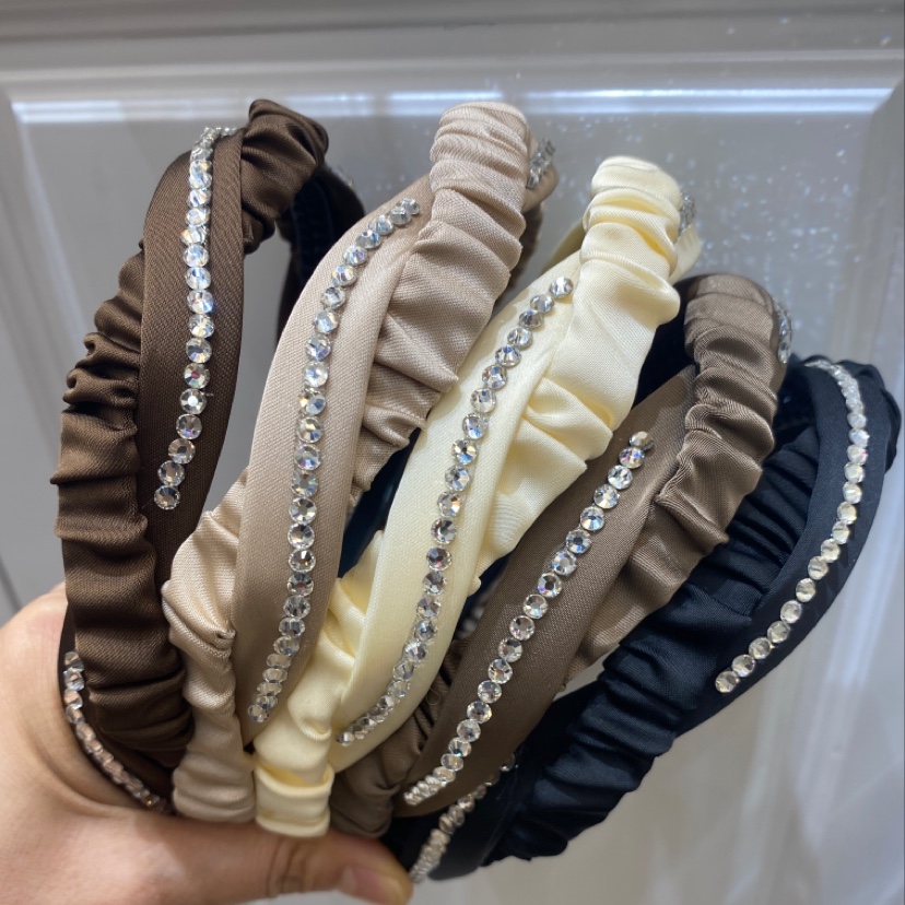 水晶珍珠装饰发箍 时尚优雅头饰 发饰发箍女士发饰