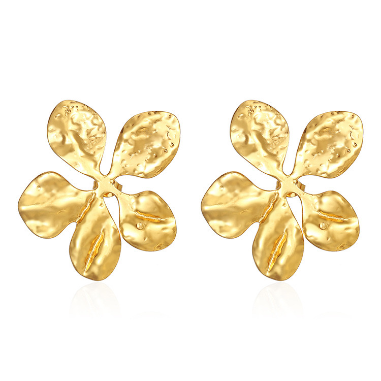 Cross-border European and American fashion trend, niche stainless steel earrings, women's bow, high-end feel, 18K earrings wholesale, accessories, earrings detail image 5