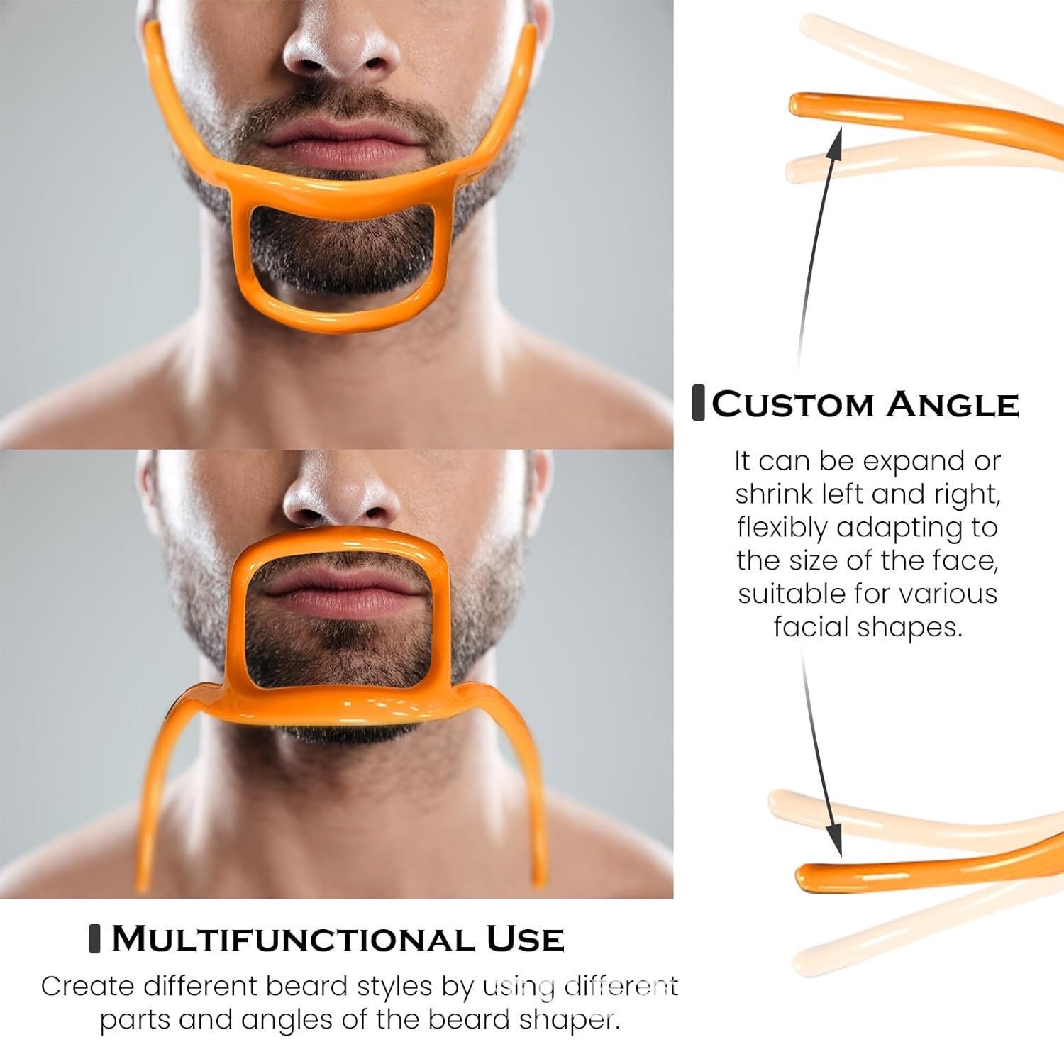爆款男士胡须造型尺胡须塑形器胡须塑型造型工具Beard Shaping To