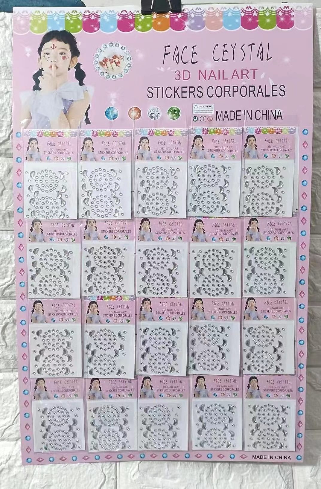 20入，手帐贴纸卡通版 贴纸眉心贴材料包 手账胶带DIY装饰用品 丰富多样的贴纸设计 细节图