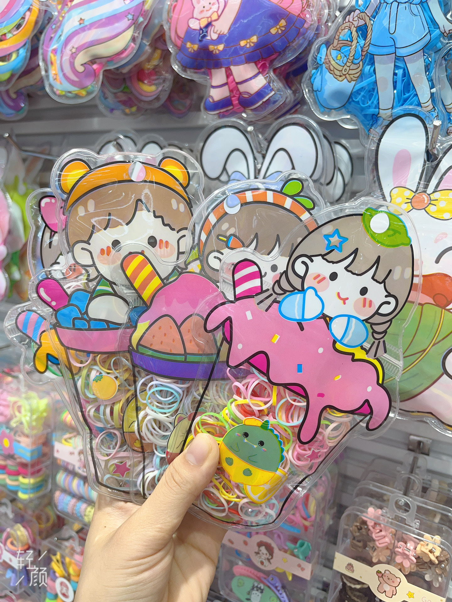 Children's rubber bands, disposable rubber bands, cartoon rubber bands, rubber bands details Picture