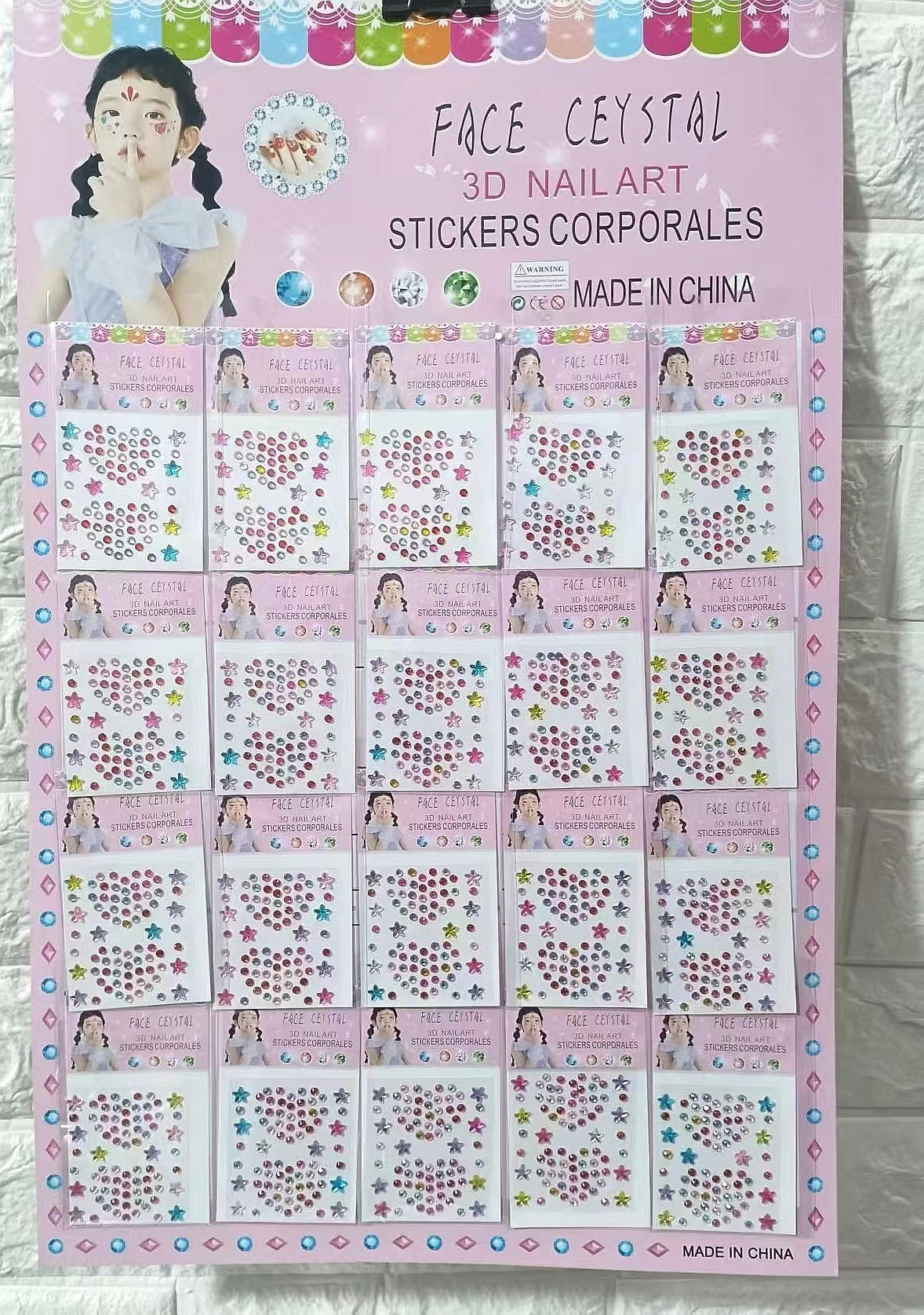 20入，手帐贴纸卡通版 贴纸眉心贴材料包 手账胶带DIY装饰用品 丰富多样的贴纸设计 详情图2