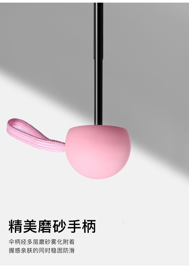 跨境现货晴雨伞五折伞口袋伞纯色黑胶防晒防紫外线伞小清新太阳伞可印logo广告伞详情9