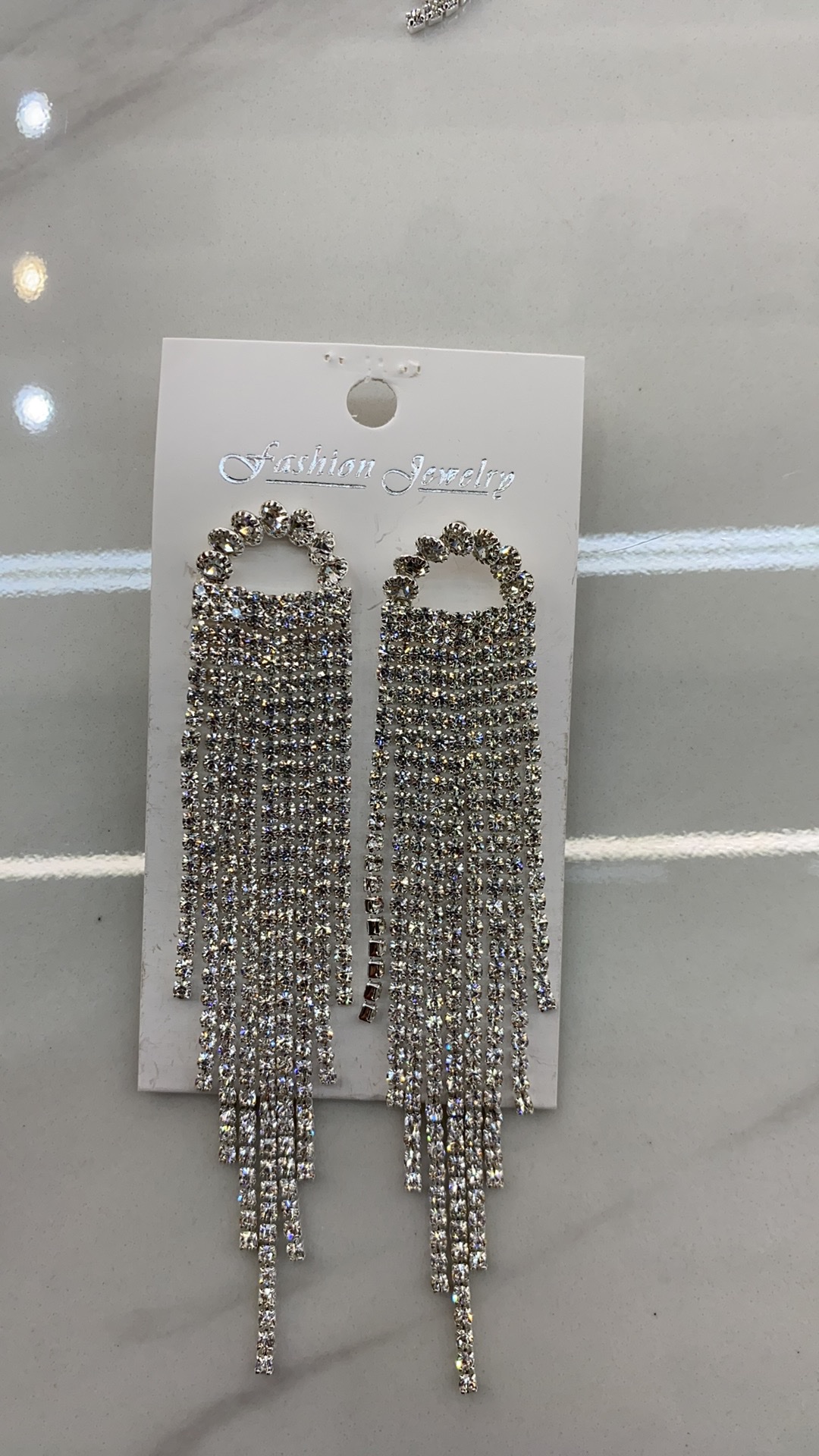 不锈钢戒指 配饰套装 耳坠女长款气质款 高级感耳饰 时尚潮流耳环 长耳坠优雅气质款耳坠女长款气质不锈钢戒指产品图