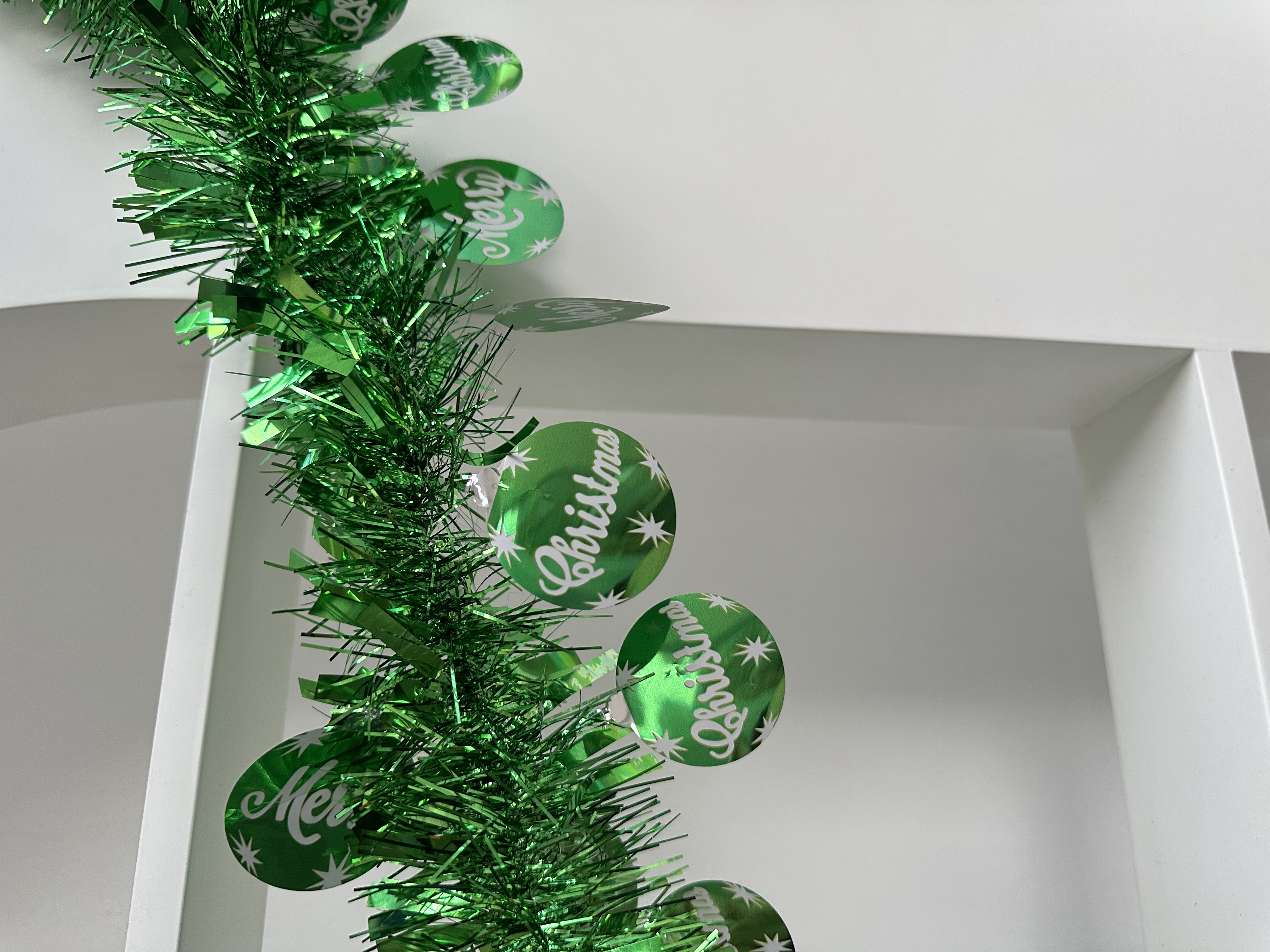 圣诞树装饰圣诞节彩条雪人圣诞老人彩带细节图