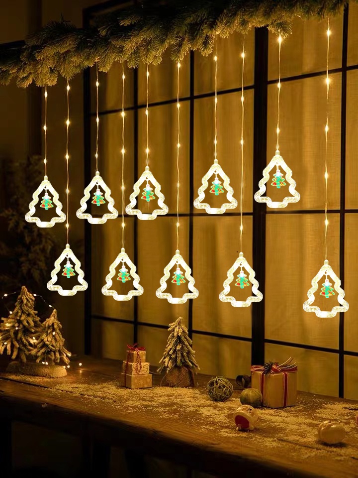 皮线挂件窗帘灯 配件 圣诞树 户外彩灯