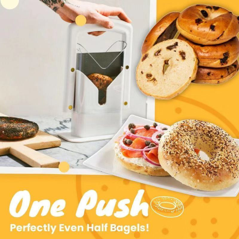 跨境爆品百吉饼贝果切片器Bagel Guillotine Slicer厨房烘焙工具