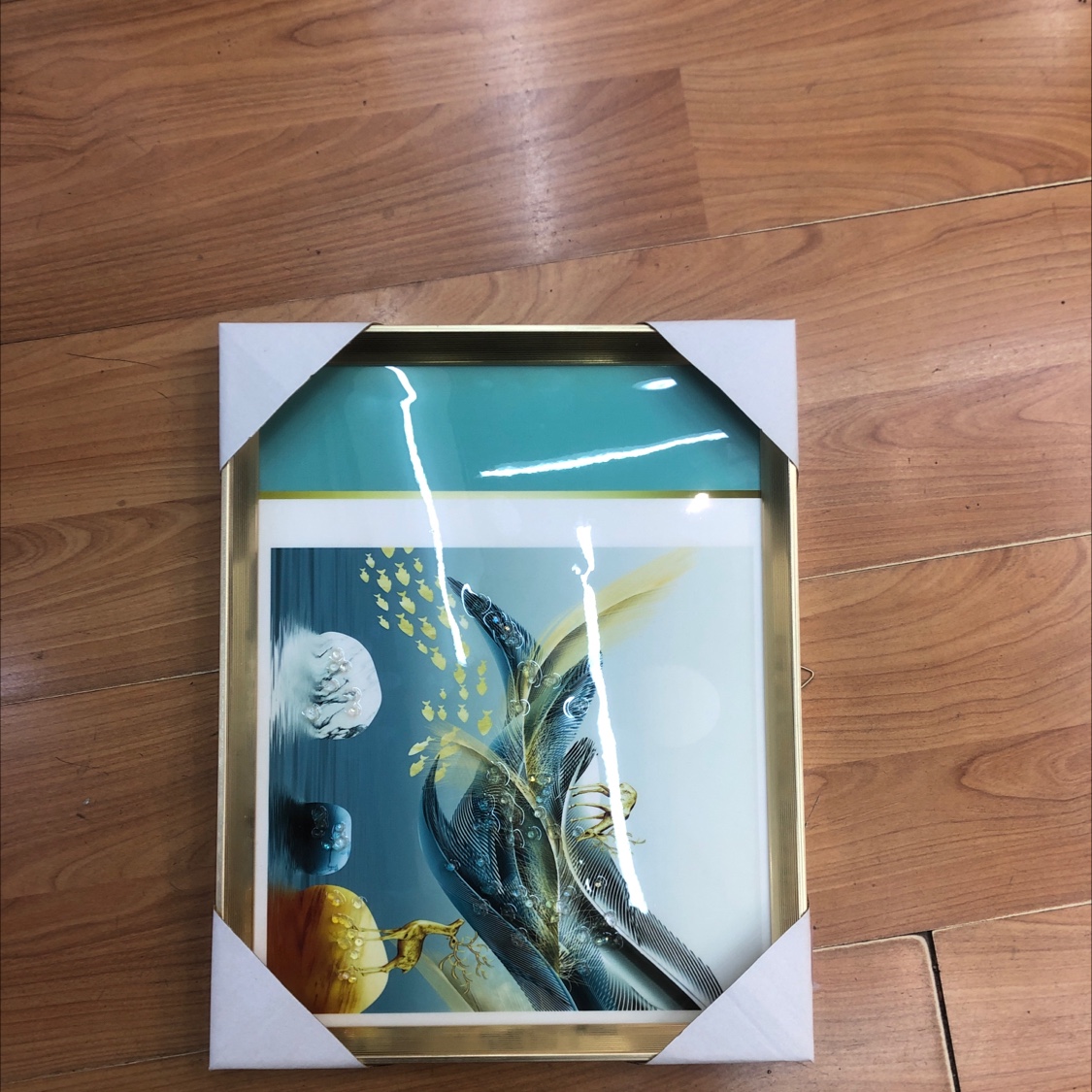 晶瓷装饰画 三联画风格 表箱配电箱遮挡画 美化家居墙面艺术品晶瓷画装饰画