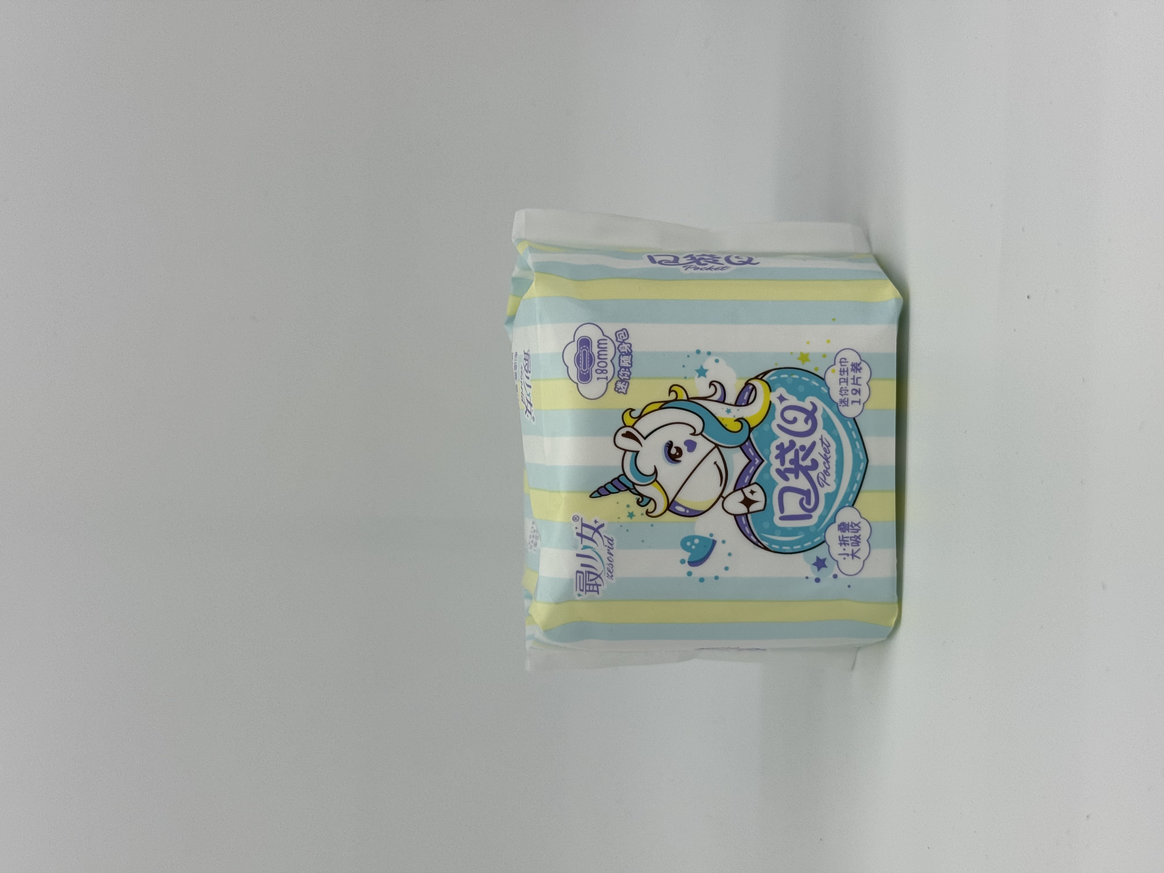 最少女180mm带翅膀迷你巾，可爱少女风。柔软亲肤，透气不侧漏卫生巾详情图2