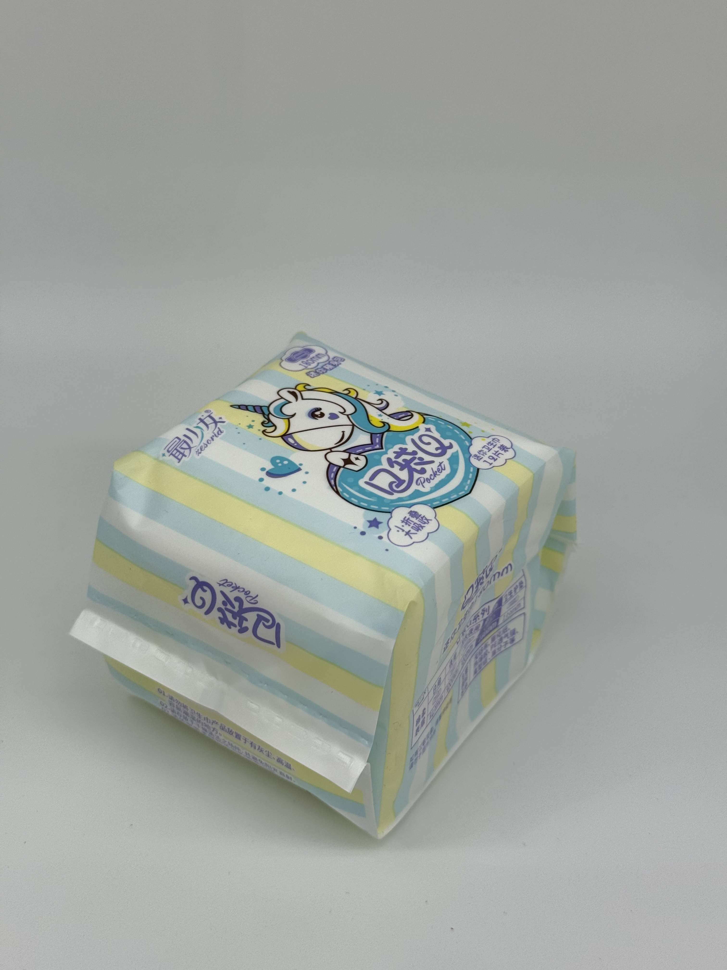 最少女180mm带翅膀迷你巾，可爱少女风。柔软亲肤，透气不侧漏卫生巾细节图