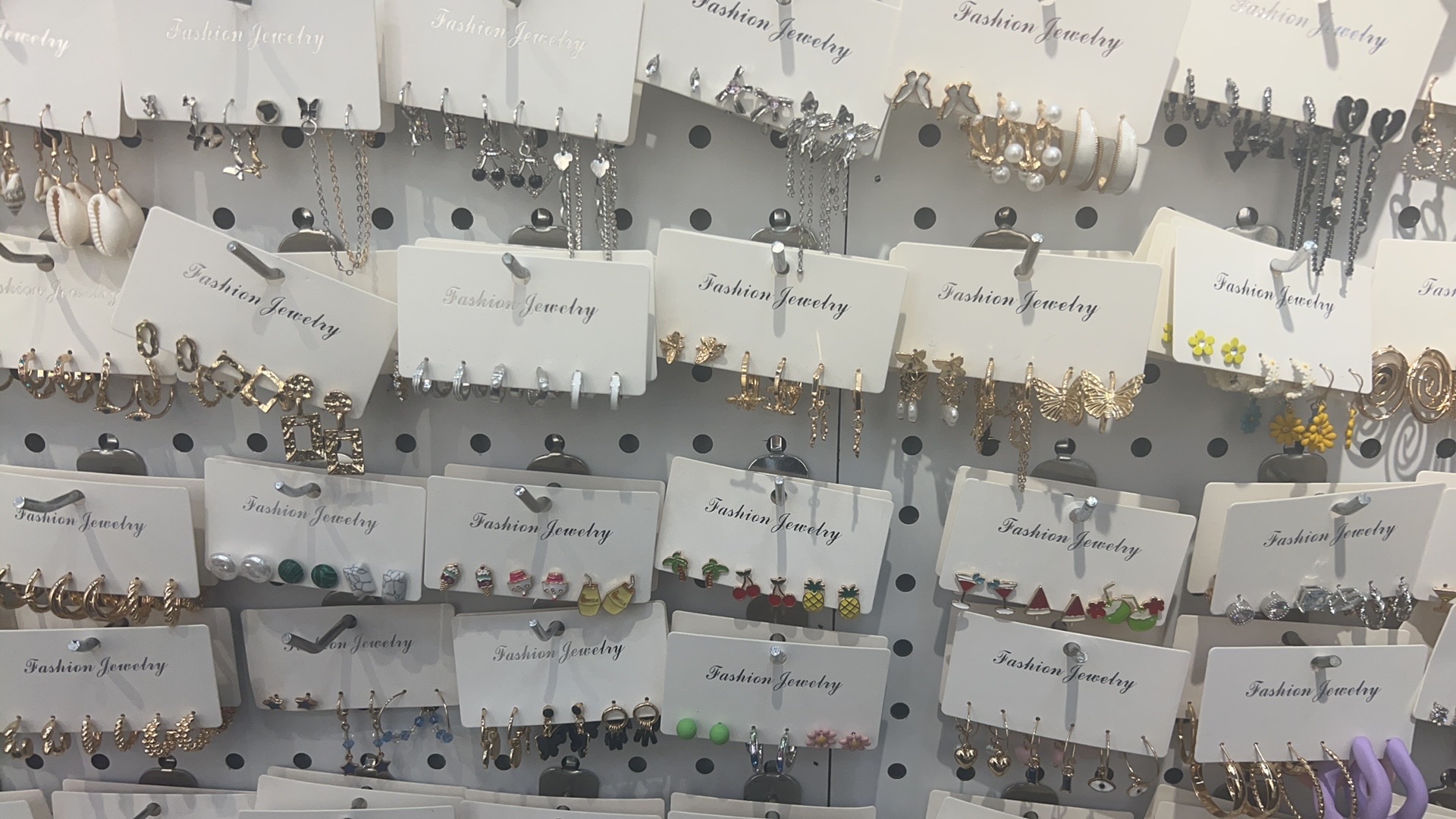 多件套滴油点钻合金珍珠耳饰光面耳扣 时尚耳环女士套装饰品精致优雅详情图4