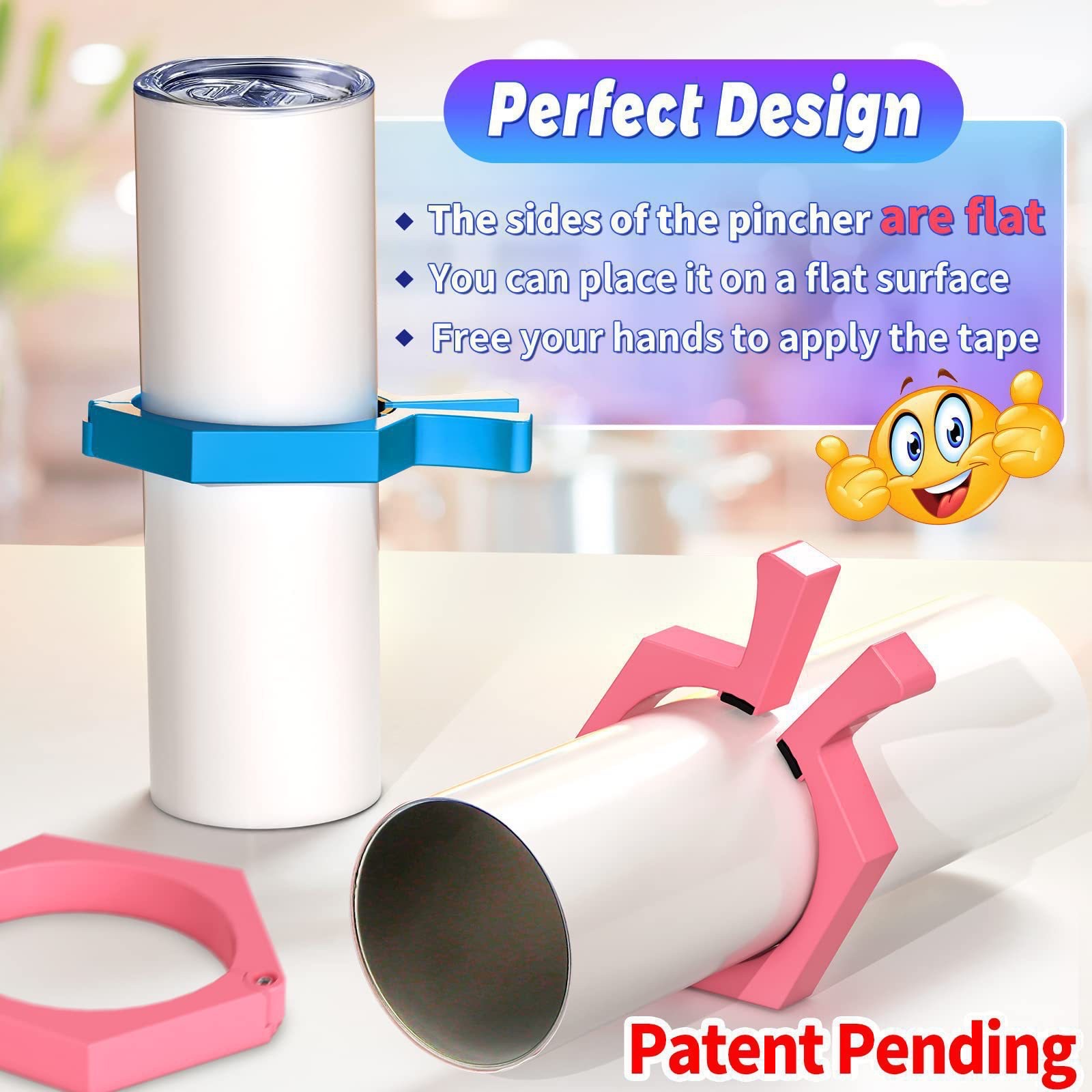 Sublimation Tumblers Pinch热升华水杯子包裹辅助夹热升华固定器细节图