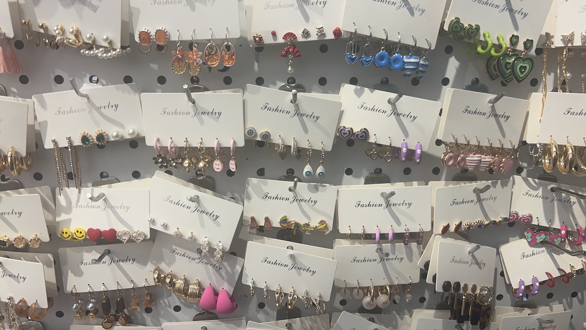 多件套滴油点钻合金珍珠耳饰光面耳扣 时尚耳环女士套装饰品精致优雅详情图3