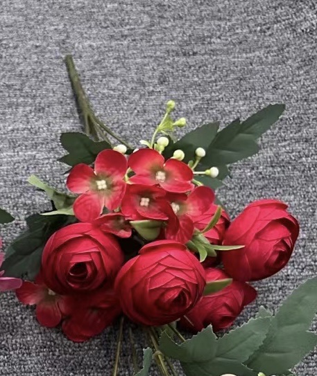 北欧风格仿真花木棉 清明节假花装饰 清明花纪念品 高仿真花朵家居装饰品