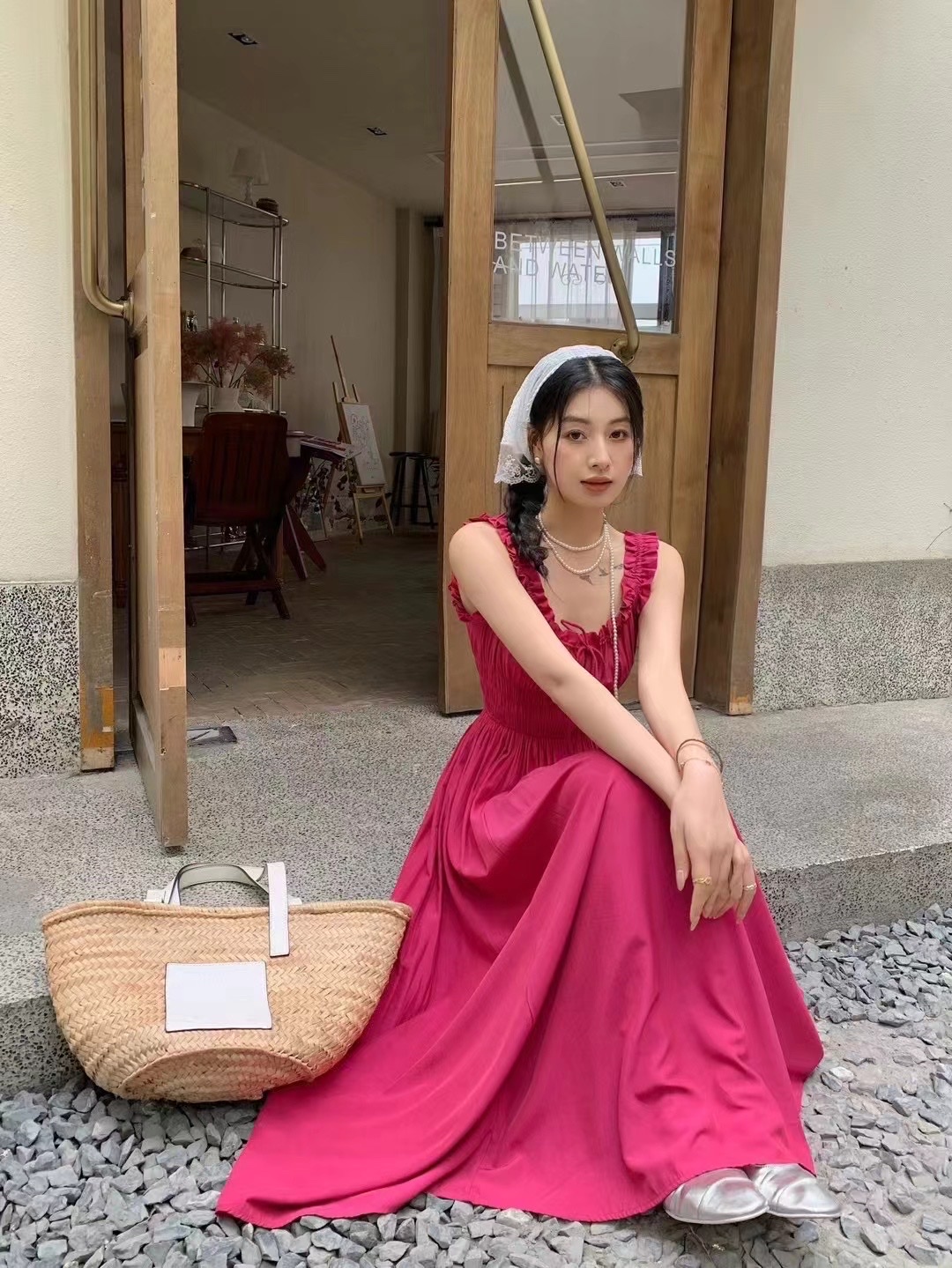 复古风黄色碎花裙 女装连衣裙 优雅显瘦 时尚潮流裙子 舒适透气夏季必备