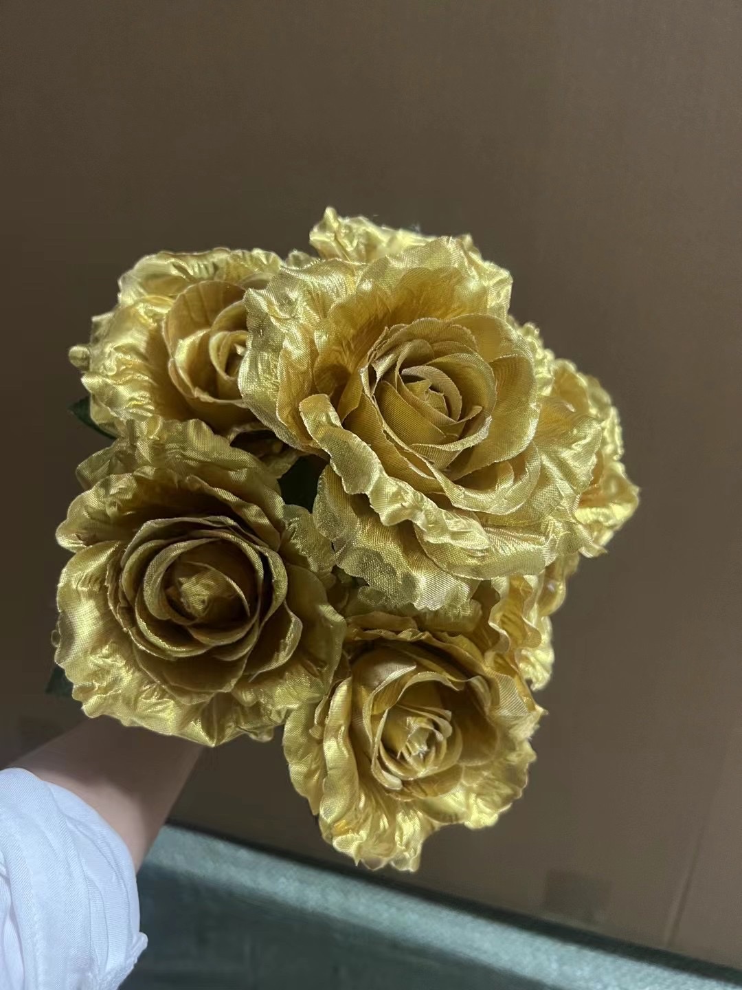 北欧风格假花装饰 清明花束 仿真花艺术品 室内装饰品 色彩鲜艳逼真