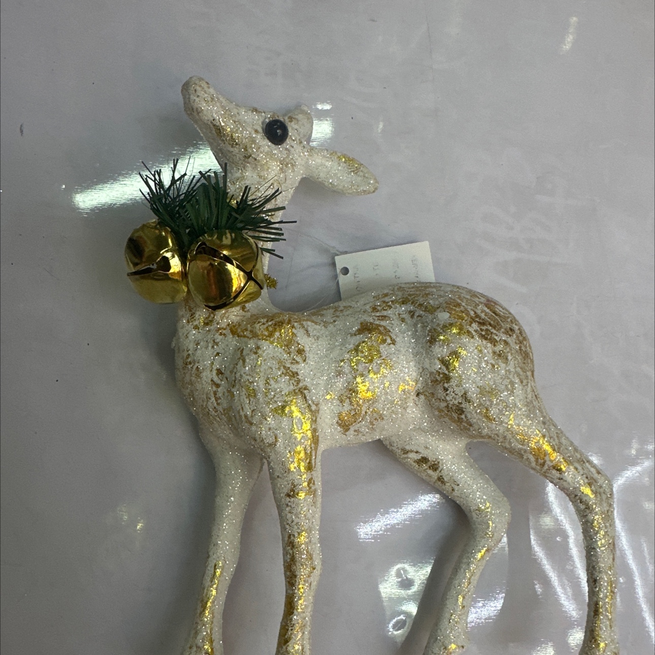 圣诞装饰品，圣诞摆件，圣诞鹿挂铁铃铛