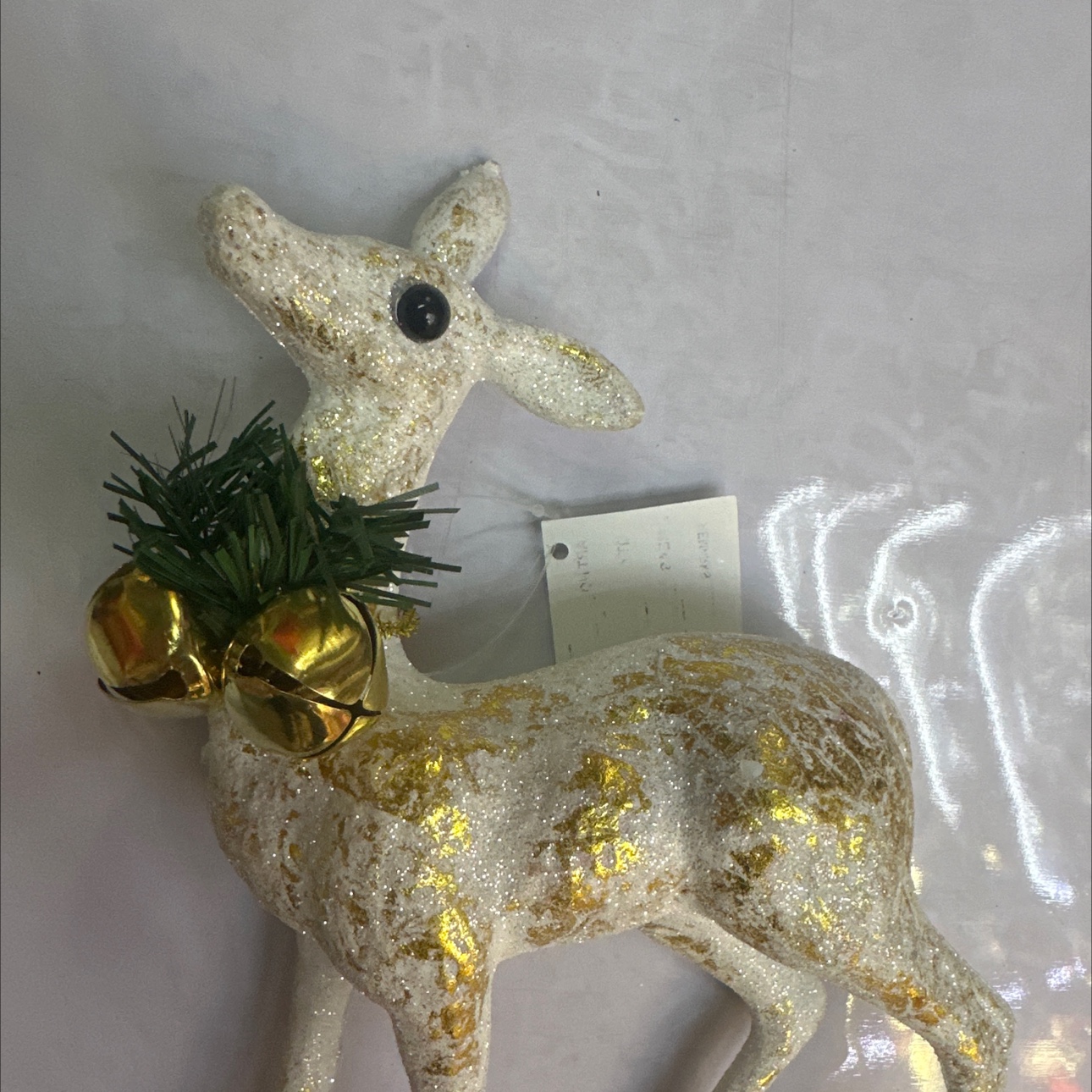 圣诞装饰品，圣诞摆件，圣诞鹿挂铁铃铛产品图