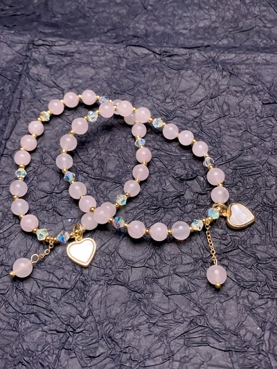 Natural Horse Powder Bracelet, Select Fine Horse Powder, Use Color-Preserving Copper Gold-Plated Accessories,
Use Madagascar Powder, Not A Single Pink. Bracelet