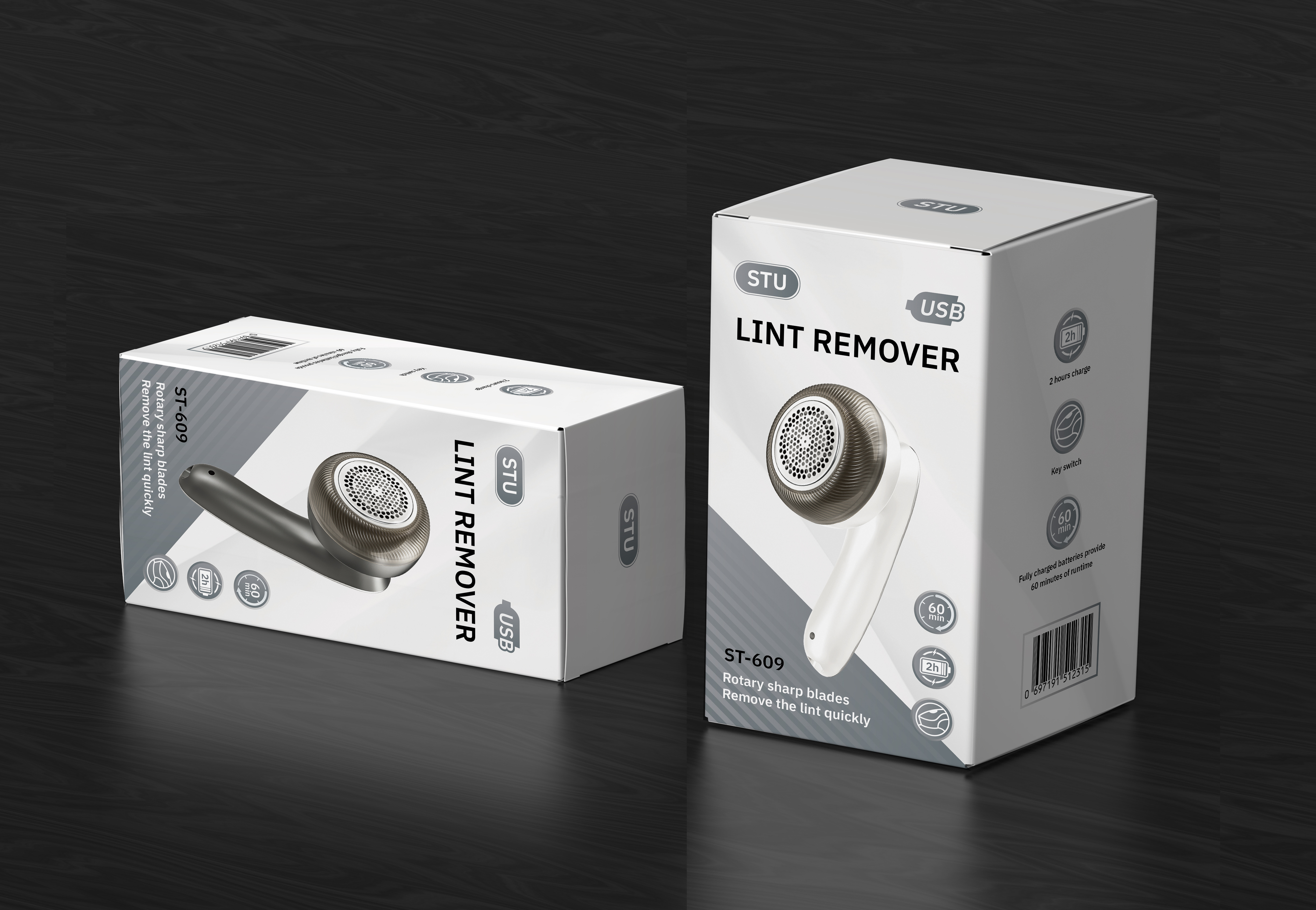 The new dual-purpose charging and plugging lint trimmer, electric sweater and coat lint remover ST-609