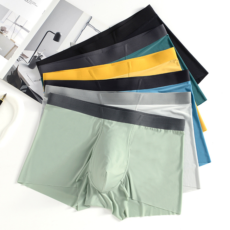 ML3399无痕冰丝随心裁平角裤（1包1打12条袋装）颜色可选
详情图2