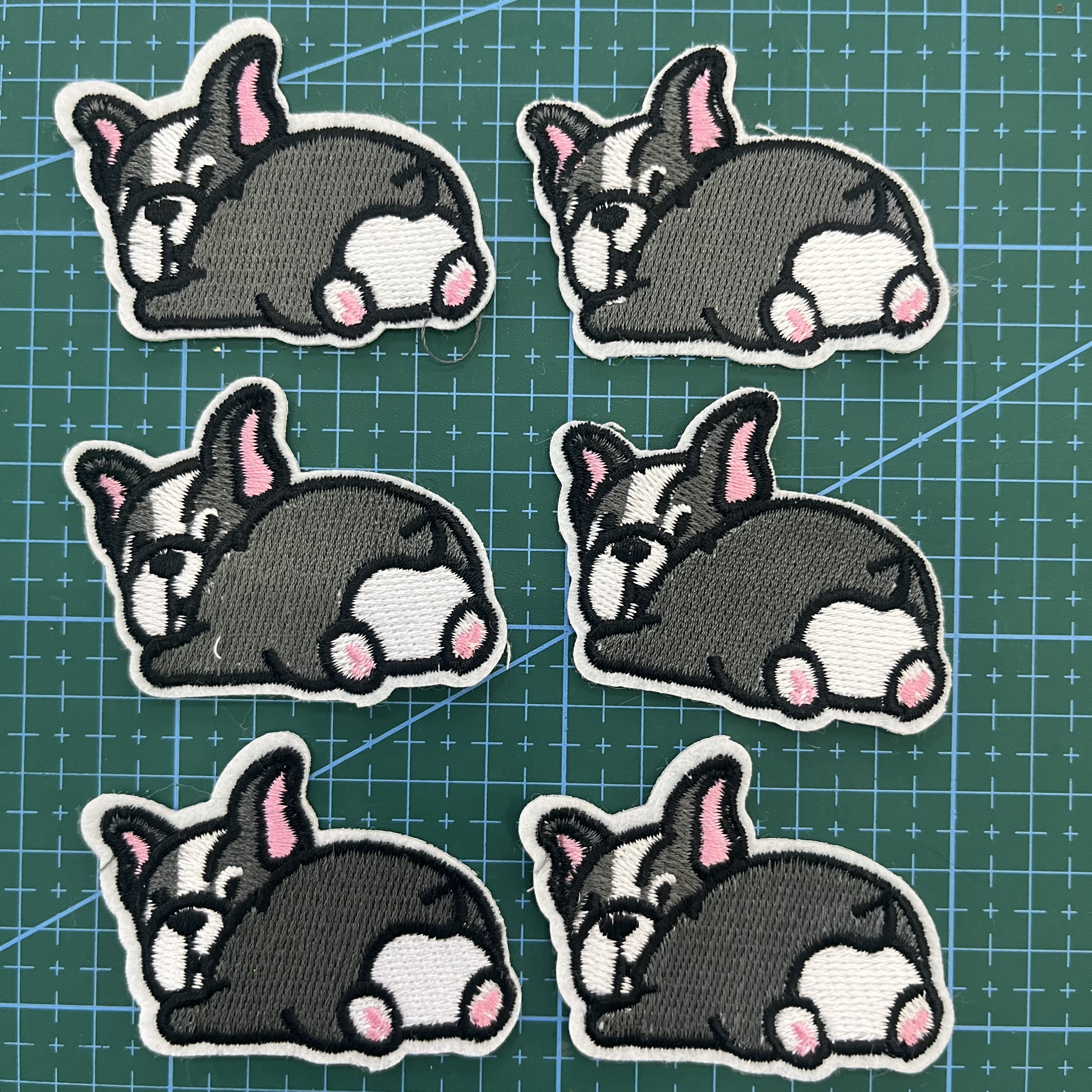 刺绣布贴补丁卡通狗狗详情图10