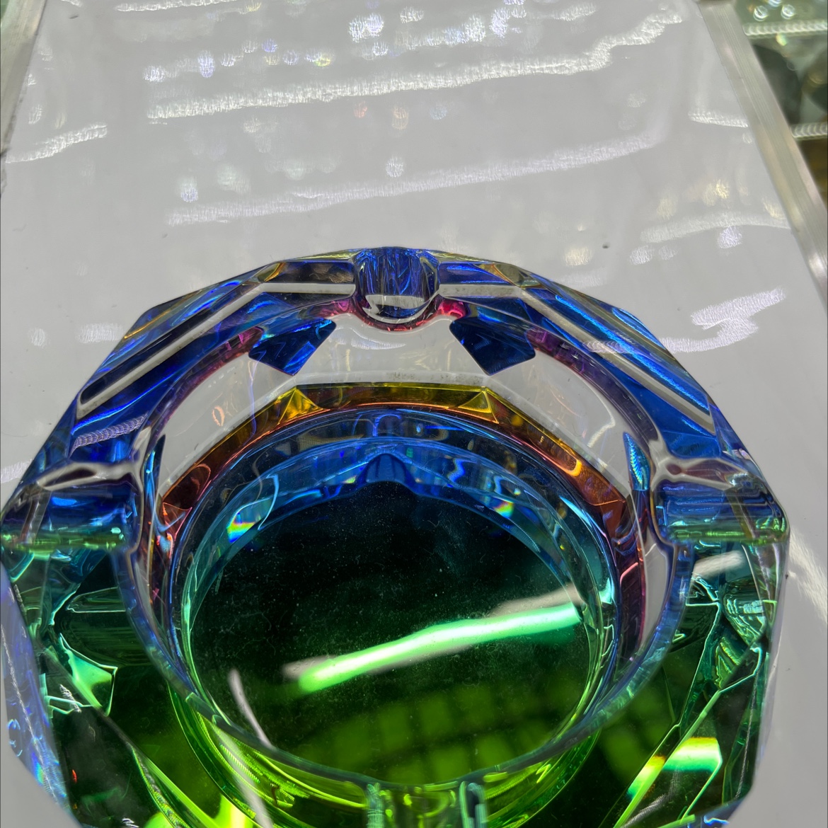 水晶烟灰缸摆件