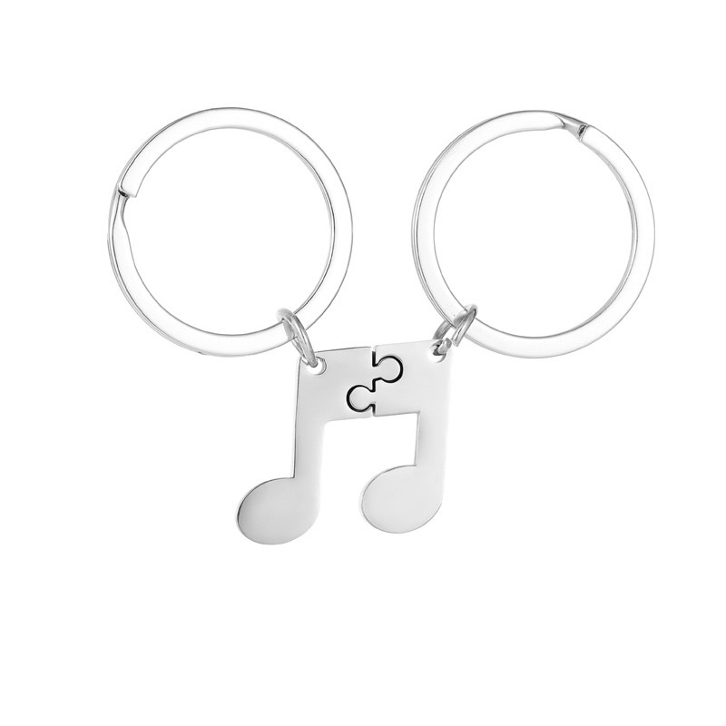 Keychains for girls in 2024, cute AliExpress best-selling disassembled note stainless steel keychains, Qixi Festival and Valentine's Day gifts, backpacks and pendants wholesale detail image 9