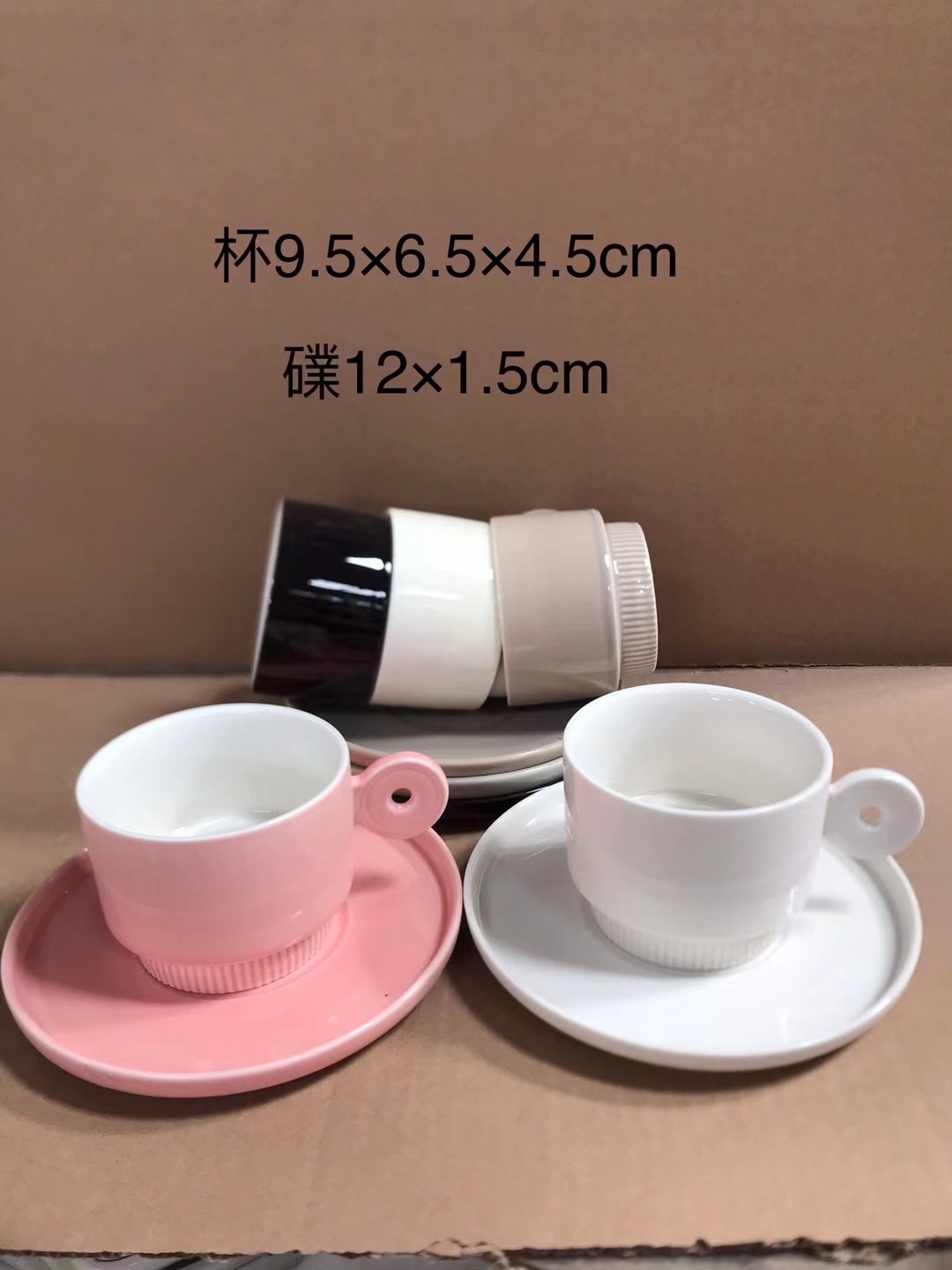 咖啡杯子高档精致陶瓷釉下彩马克杯日式轻奢咖啡杯碟勺套装小奢华详情图2