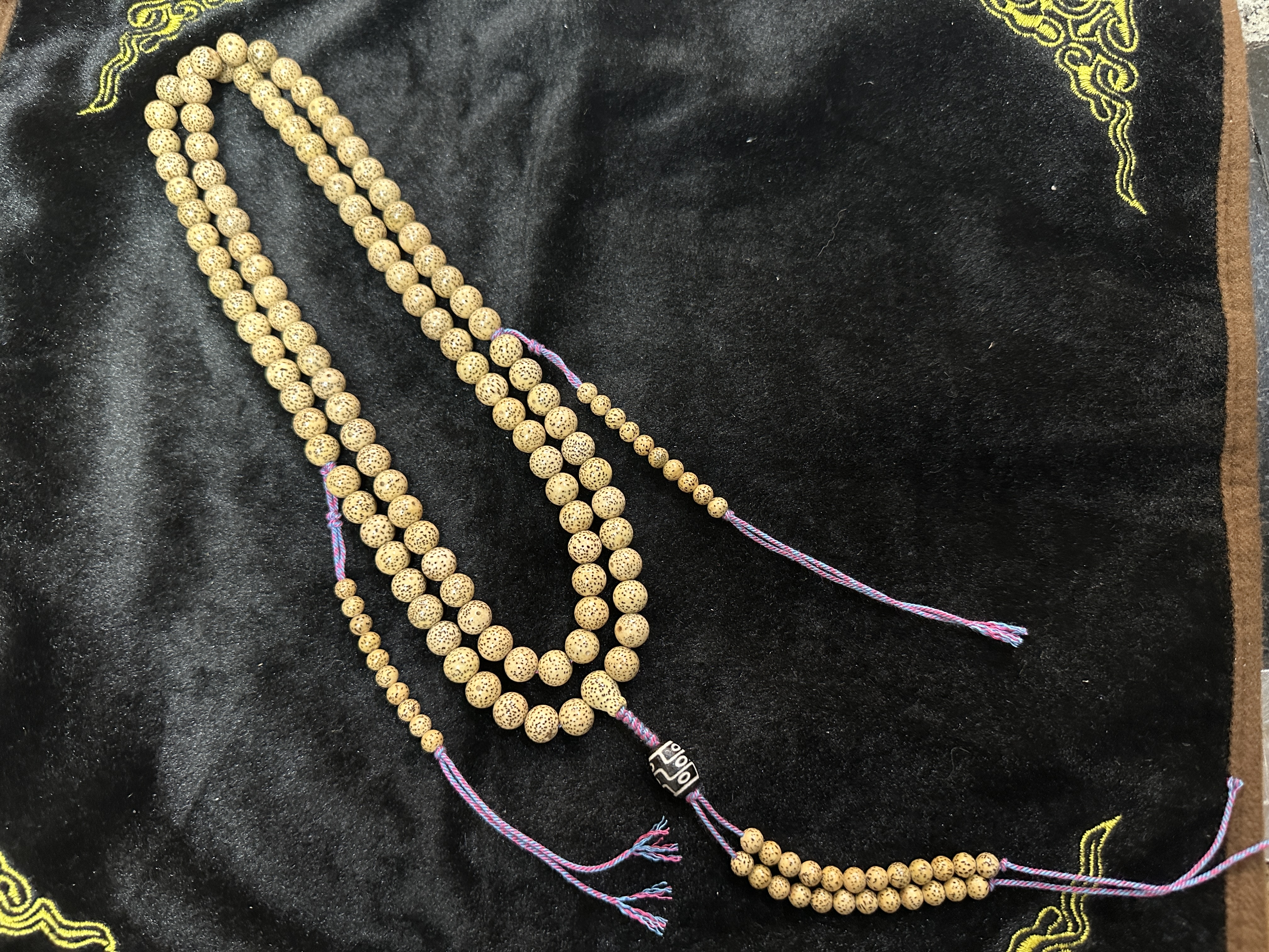 菩提根手串 佛珠手链 佛教法器 佛珠手串 佛教礼品菩提手串详情图3