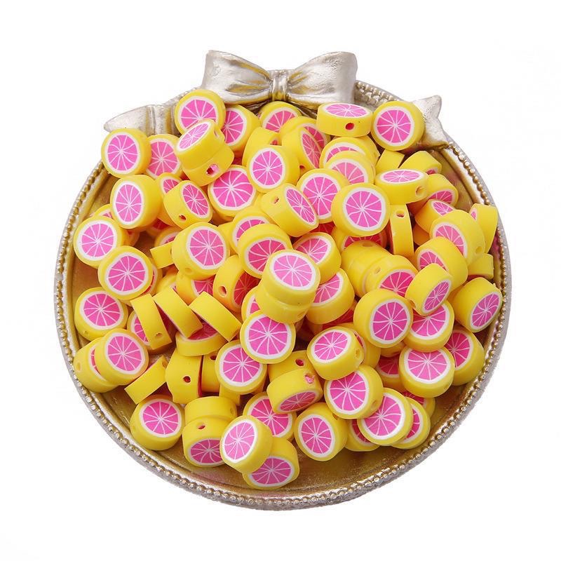 Cross-border best-selling cute fruits, apples and strawberries, soft clay beads, handcrafted beading materials, diy self-made bracelets and necklaces detail image 10