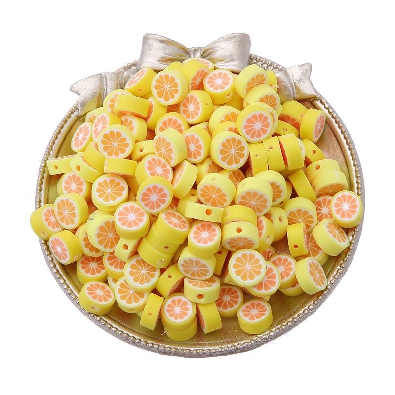 Cross-border best-selling cute fruits, apples and strawberries, soft clay beads, handcrafted beading materials, diy self-made bracelets and necklaces detail image 8