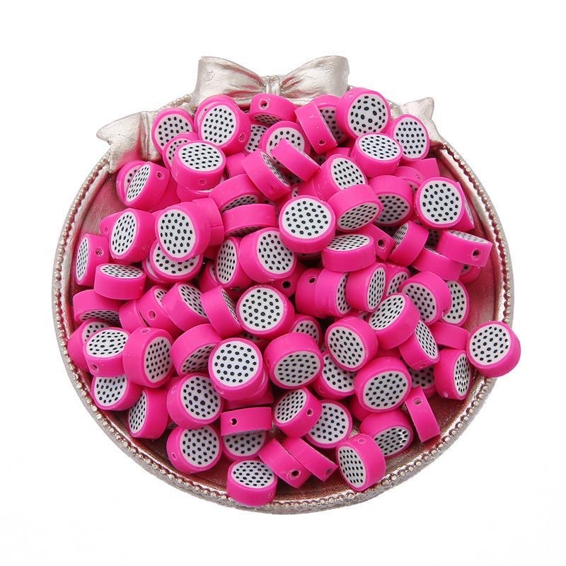 Cross-border best-selling cute fruits, apples and strawberries, soft clay beads, handcrafted beading materials, diy self-made bracelets and necklaces detail image 7