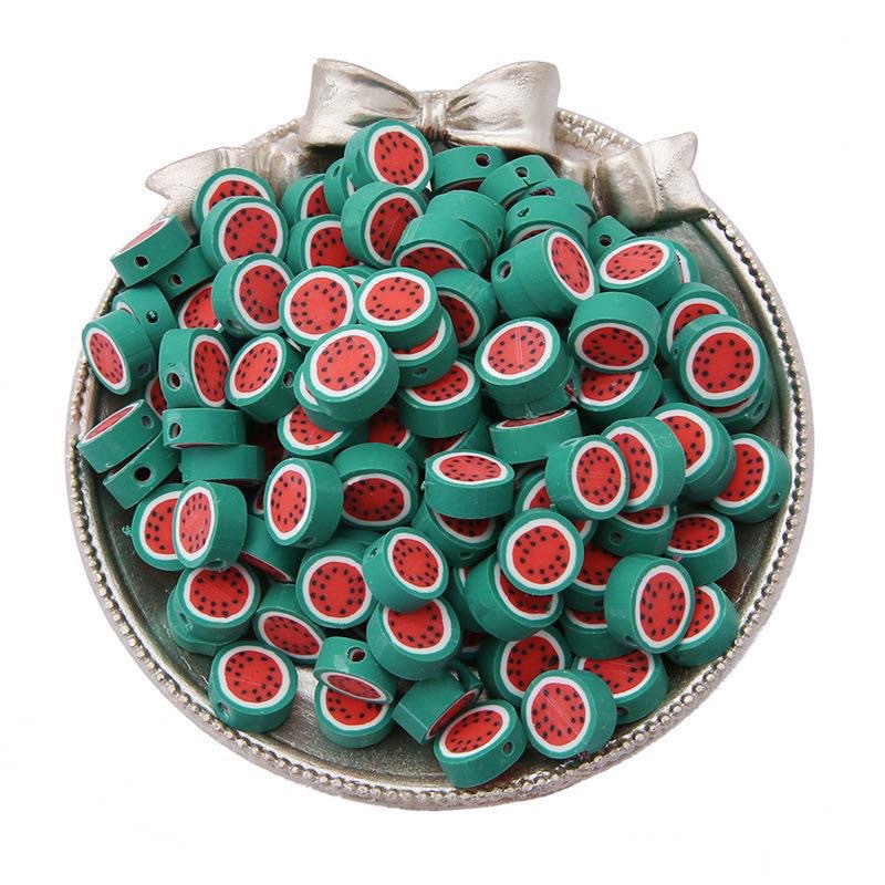 Cross-border best-selling cute fruits, apples and strawberries, soft clay beads, handcrafted beading materials, diy self-made bracelets and necklaces detail image 11