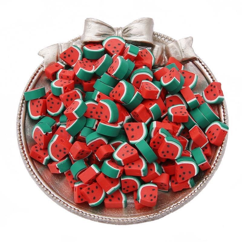 Cross-border best-selling cute fruits, apples and strawberries, soft clay beads, handcrafted beading materials, diy self-made bracelets and necklaces detail image 15