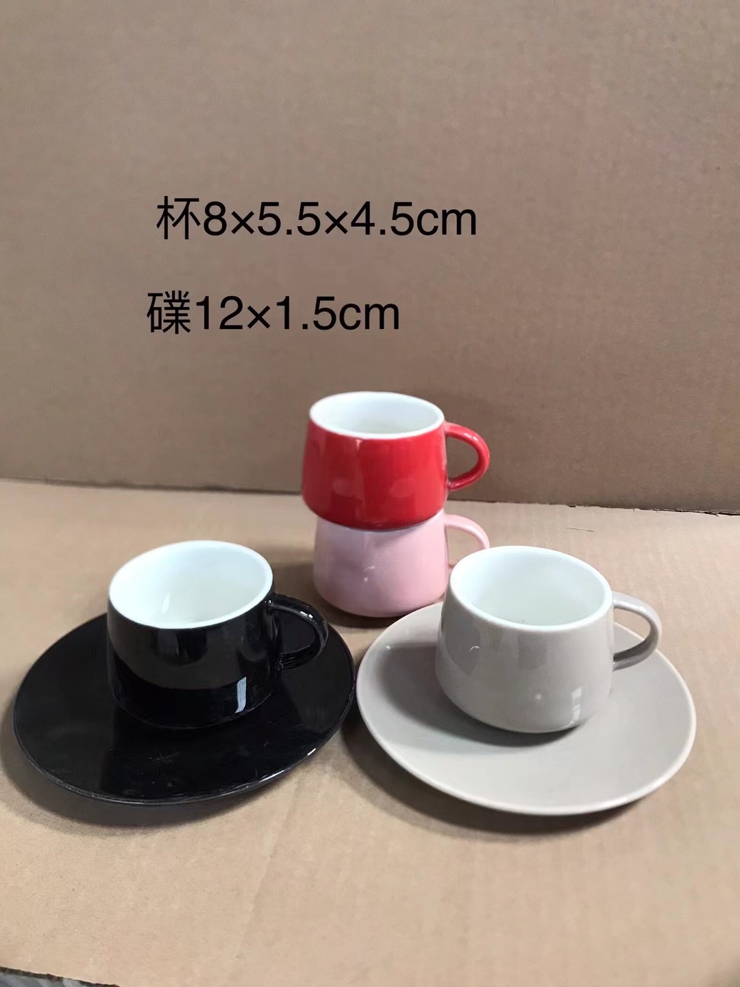 咖啡杯子高档精致陶瓷釉下彩马克杯日式轻奢咖啡杯碟勺套装小奢华细节图