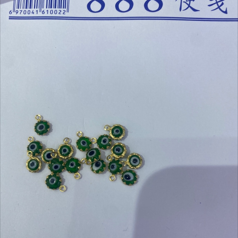 饰品配件饰品配件饰品陪件饰品陪件圆形包边单吊玻璃