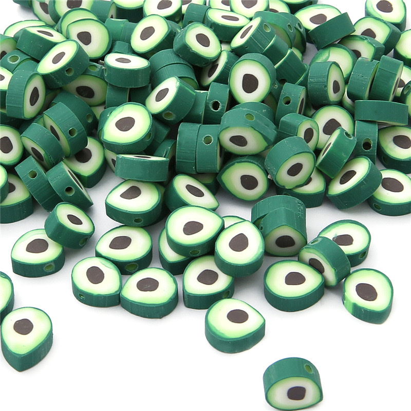 Cross-border best-selling cute fruits, apples and strawberries, soft clay beads, handcrafted beading materials, diy self-made bracelets and necklaces detail image 2