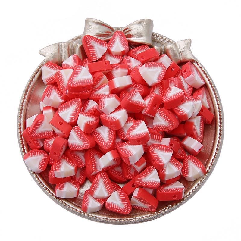 Cross-border best-selling cute fruits, apples and strawberries, soft clay beads, handcrafted beading materials, diy self-made bracelets and necklaces detail image 18