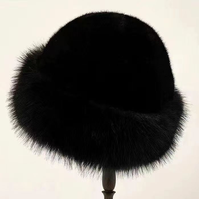 New style snow hat, faux fur fox fur hat, Lei Feng dome hat, Mongolian beret, warm and thick for winter detail image 6