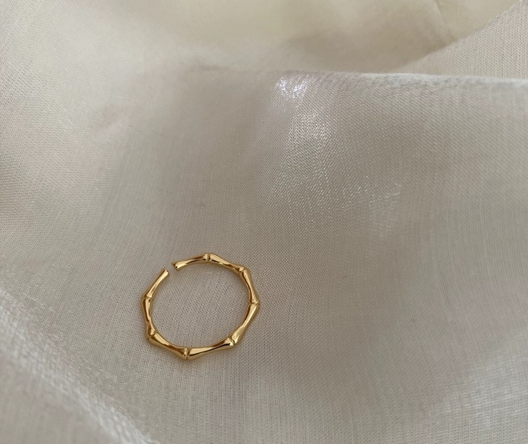 戒指，骨节，竹节戒，男女，开口戒指产品图